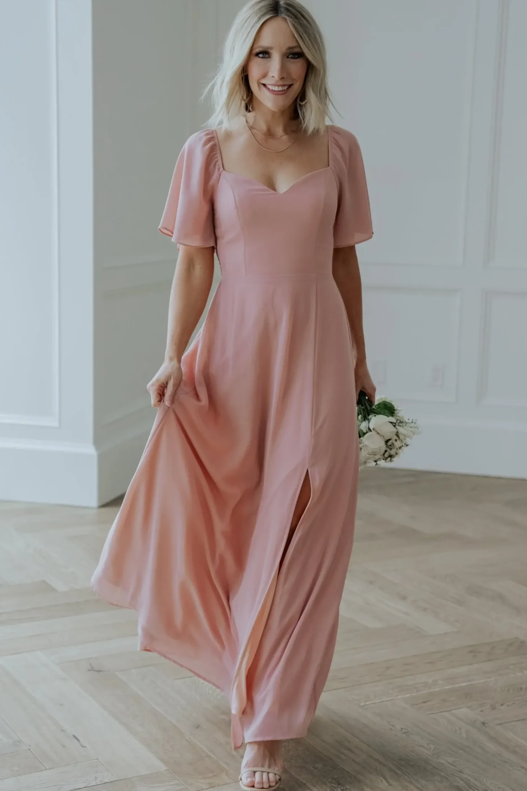 Baltic Born WEDDING SUITE|wedding guest|Sierra Sweetheart Maxi Dress | Blush