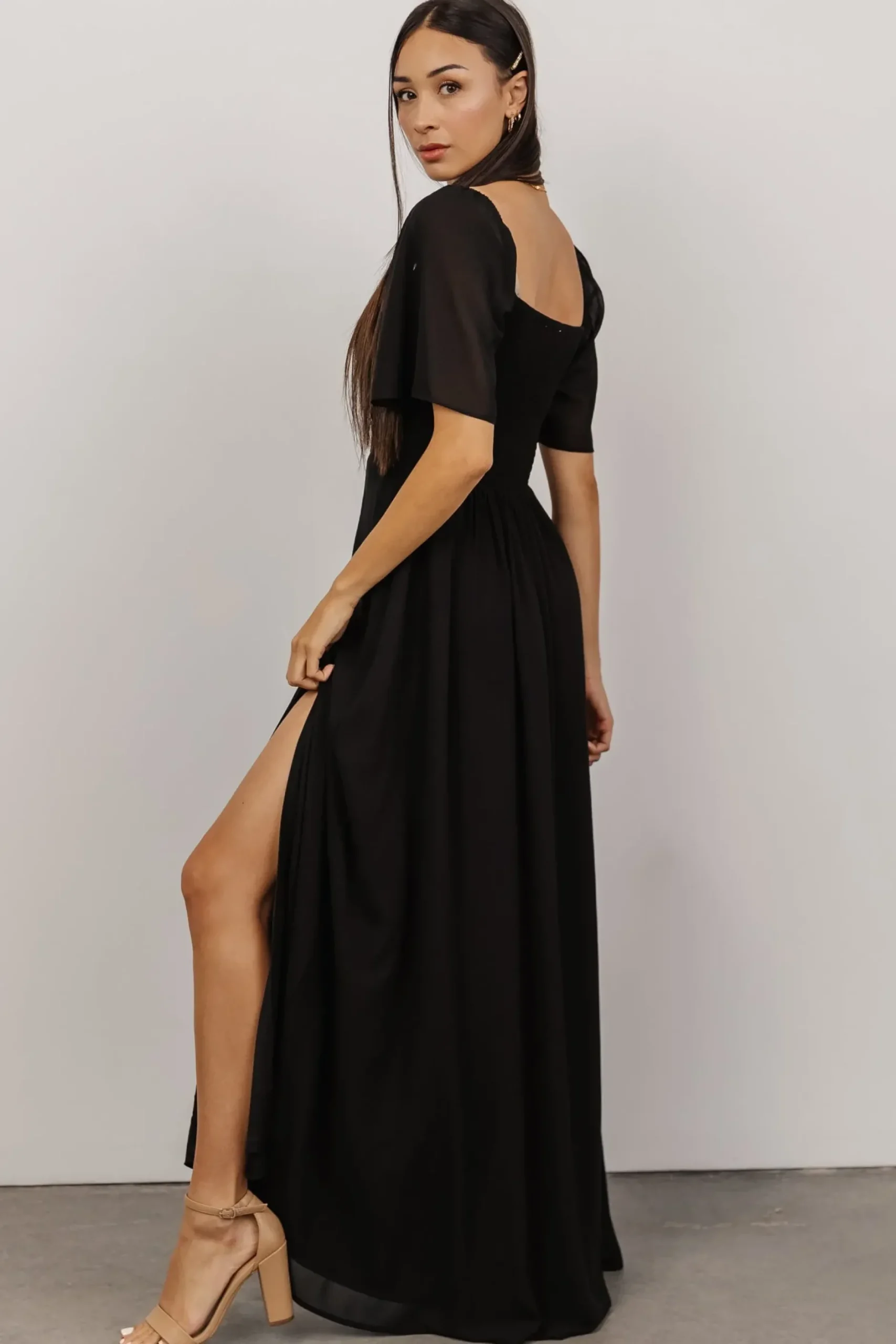 Baltic Born WEDDING SUITE|wedding guest|Sierra Sweetheart Maxi Dress | Black