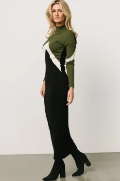 Baltic Born TOPS|sweaters|Squires Sweater Dress | Olive + Black