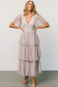 Baltic Born COMING SOON|Starlet Tiered Maxi Dress | Vintage Gray