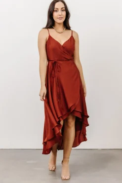 Baltic Born SALE|Steffi Tulip Wrap Dress | Rust