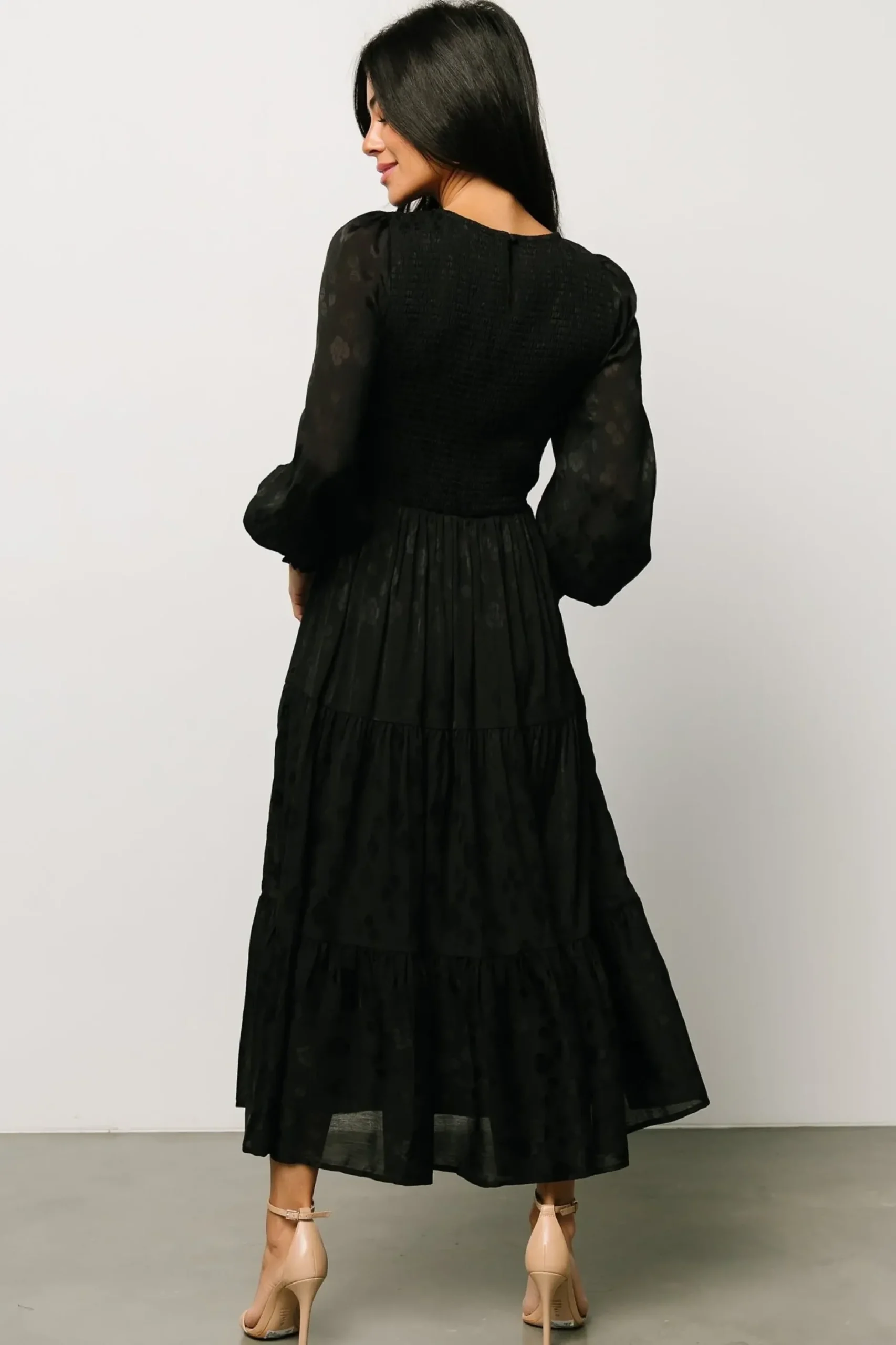 Baltic Born WEDDING SUITE|wedding guest|Stockholm Smocked Dress | Black