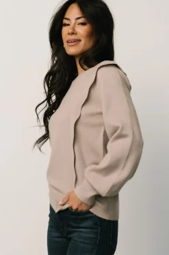 Baltic Born sweaters|Stowe Sweater | Latte