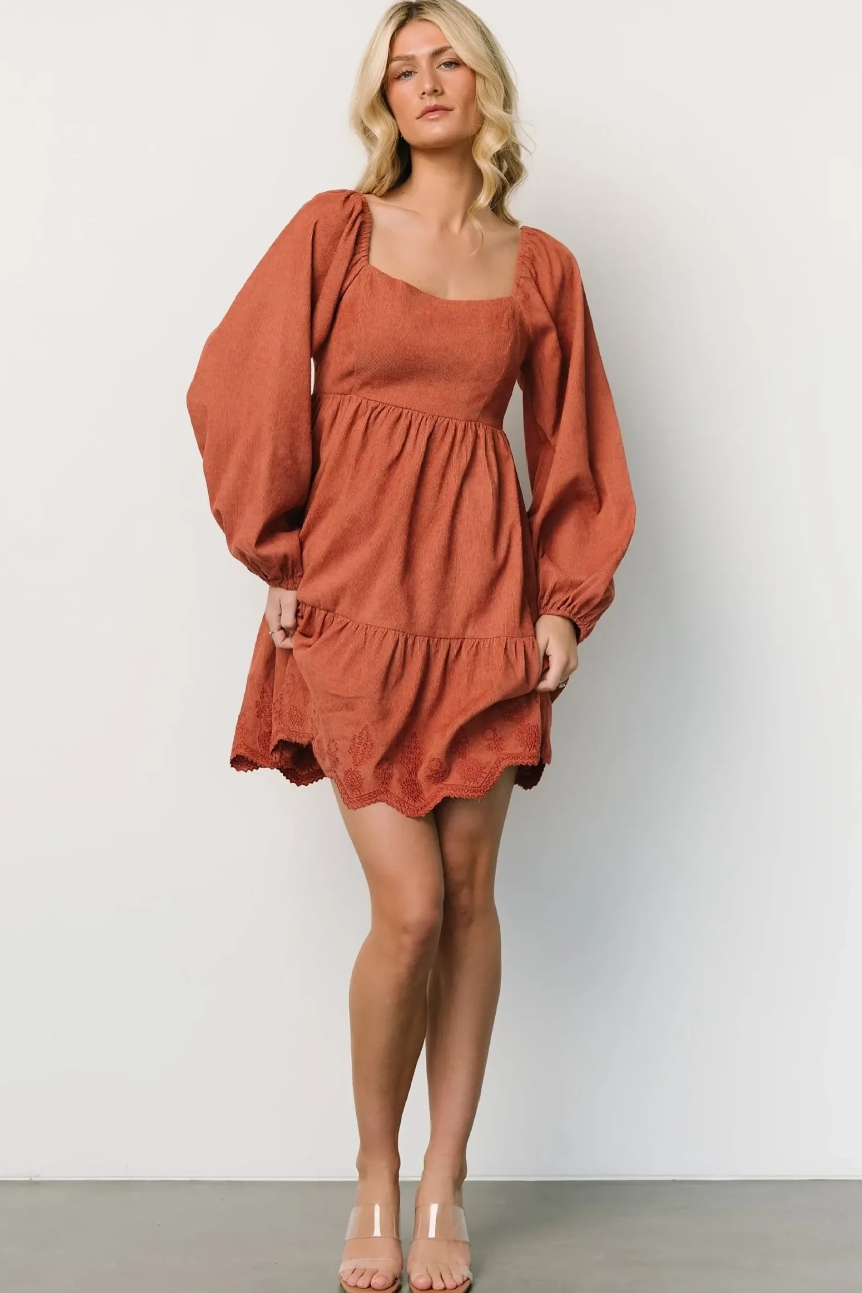 Baltic Born short dresses|Sundsvall Short Dress | Dusty Clay