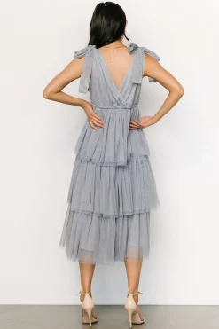 Baltic Born tulle styles|Tessa Tiered Tulle Tank Dress | Slate Blue