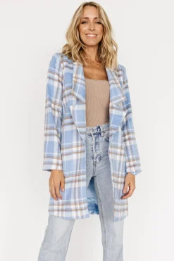 Baltic Born outerwear|Tetonia Plaid Shacket | Blue Multi