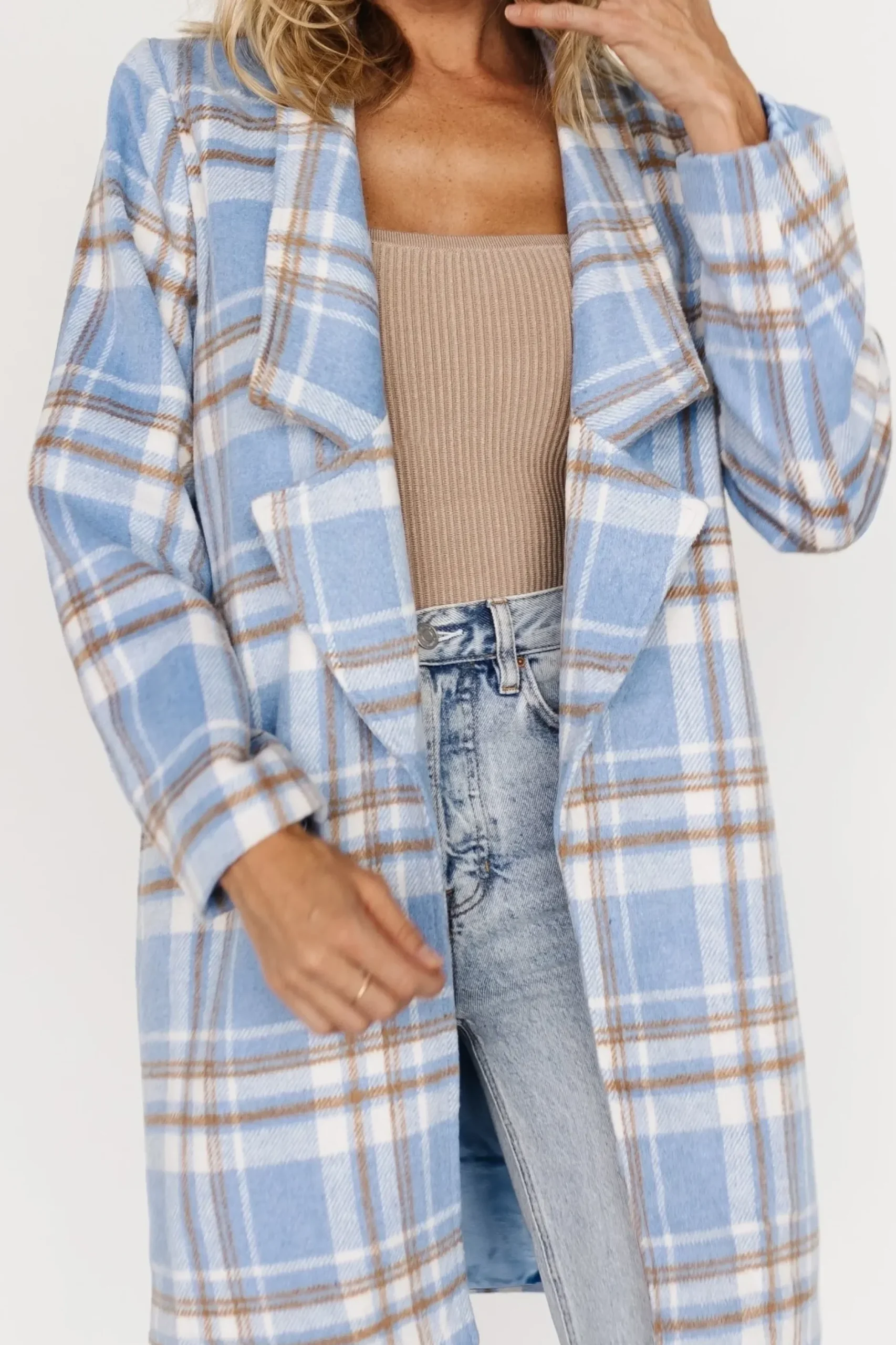 Baltic Born outerwear|Tetonia Plaid Shacket | Blue Multi