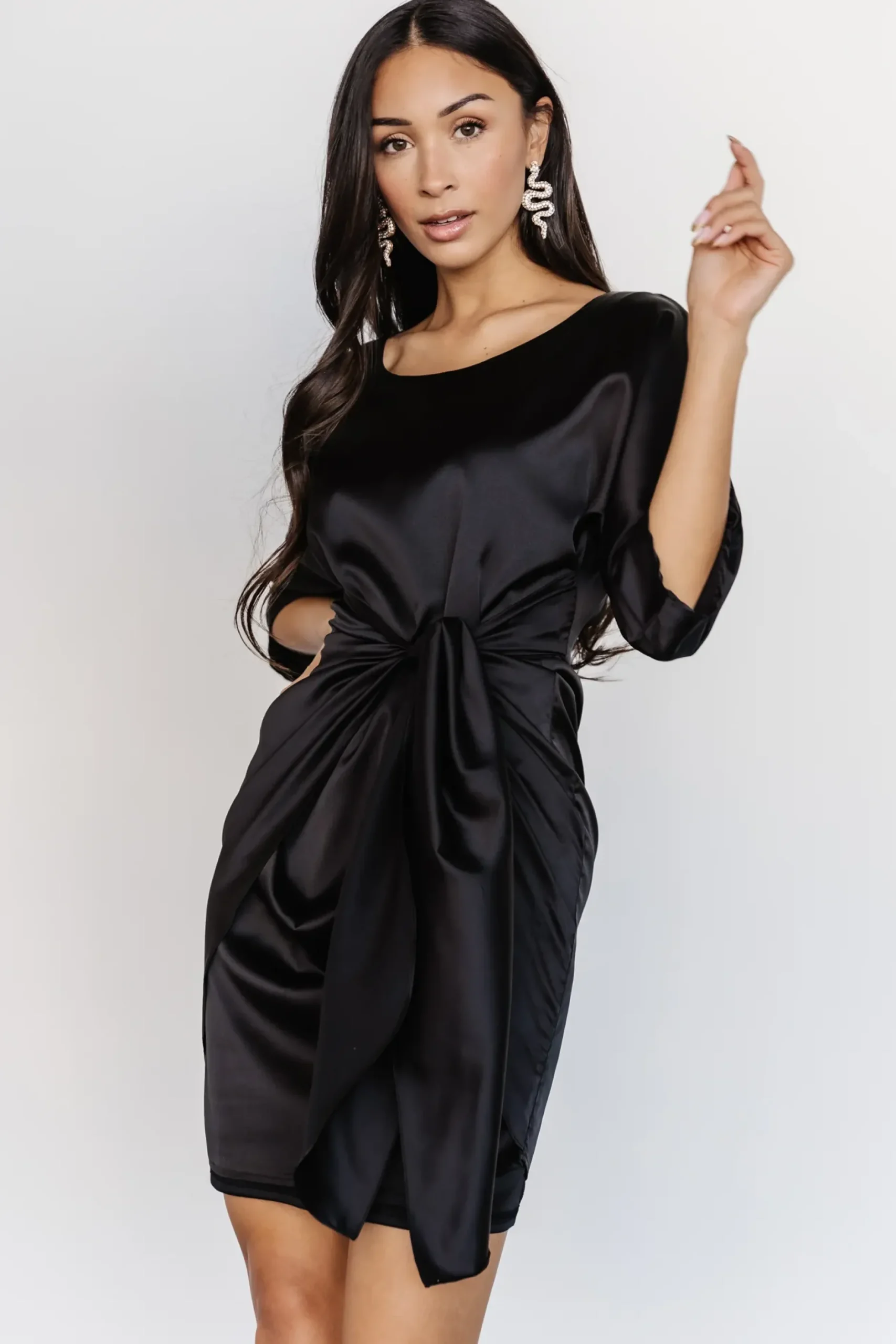 Baltic Born short dresses|Theo Mini Dress | Black