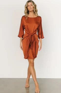 Baltic Born short dresses|Theo Mini Dress | Copper