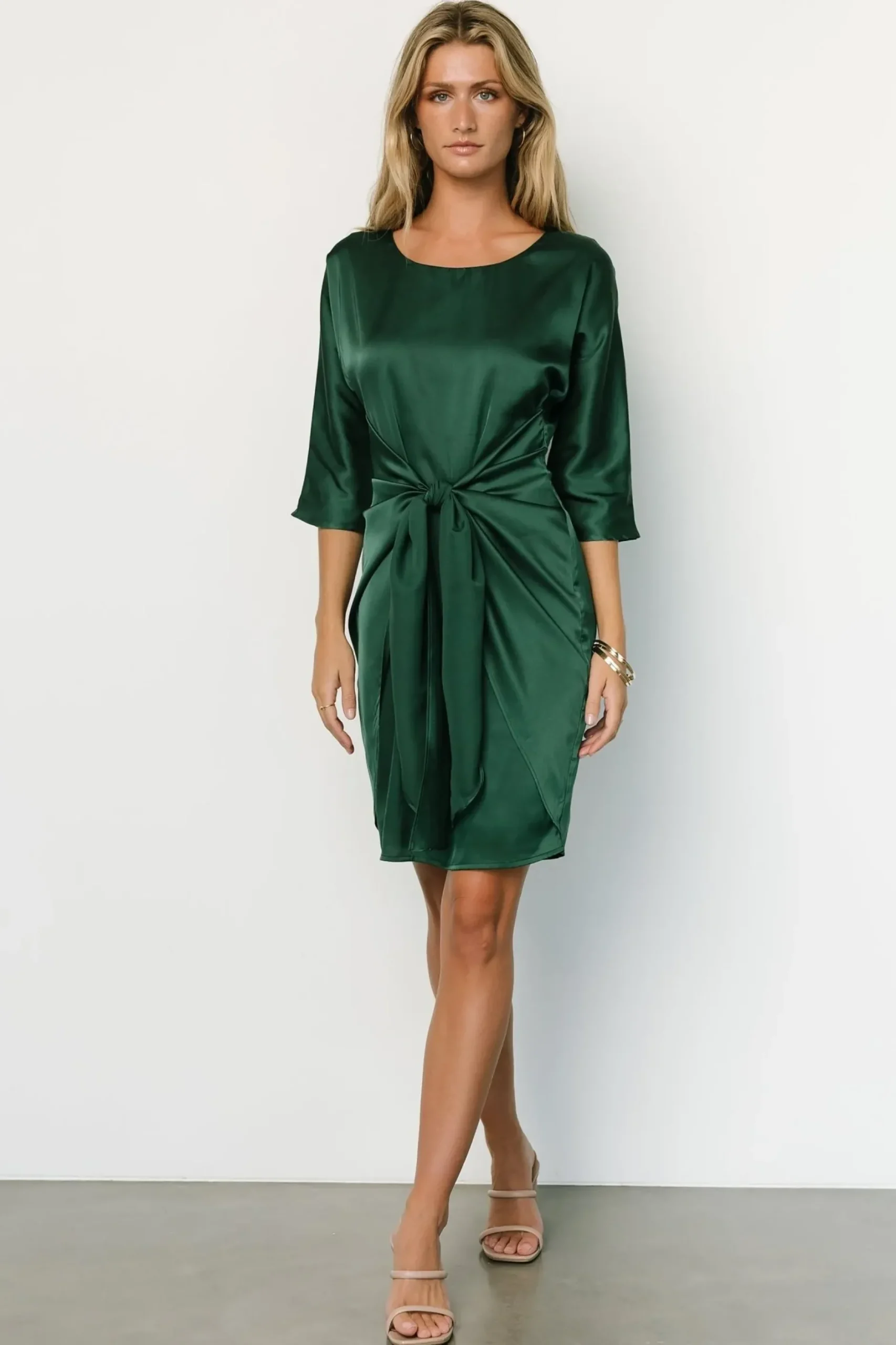 Baltic Born short dresses|Theo Mini Dress | Hunter Green