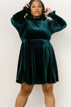 Baltic Born short dresses|Tina Velvet Short Dress | Blue