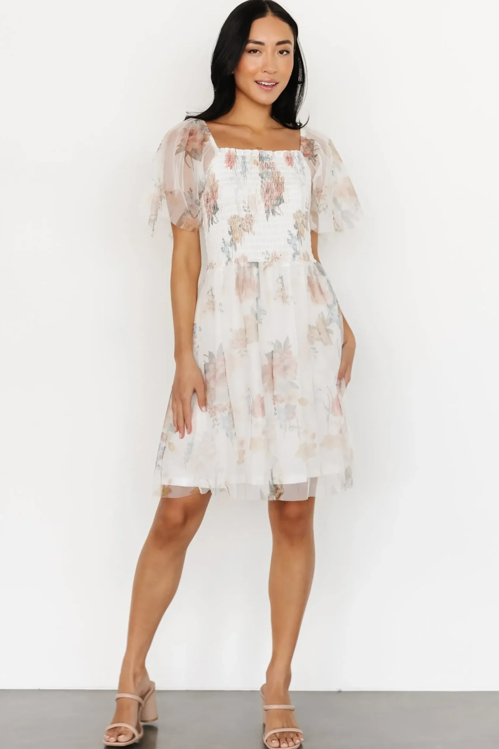 Baltic Born DRESSES|short dresses|Tivoli Tulle Short Dress | White Multi