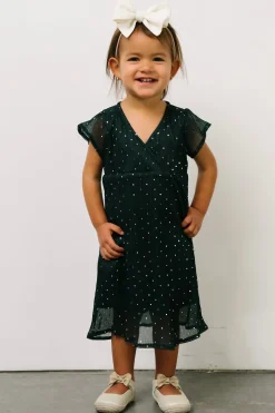 Baltic Born embellished + sequined|Toddler Grace Sparkle Gown | Emerald