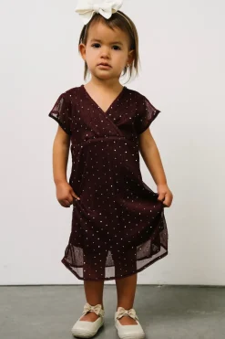 Baltic Born embellished + sequined|Toddler Grace Sparkle Gown | Mulberry