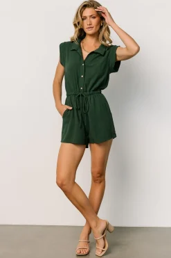 Baltic Born JUMPSUITS + ROMPERS|Toni Romper | Dark Green