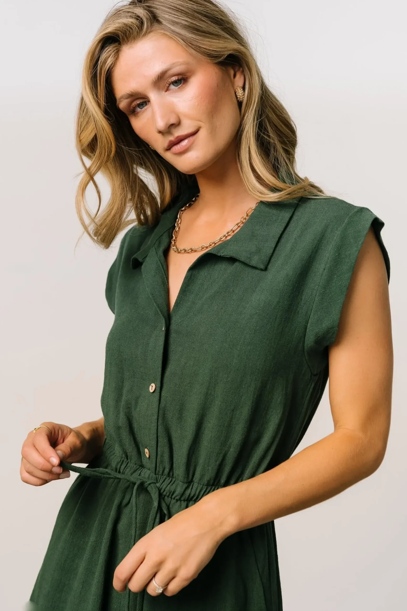Baltic Born JUMPSUITS + ROMPERS|Toni Romper | Dark Green