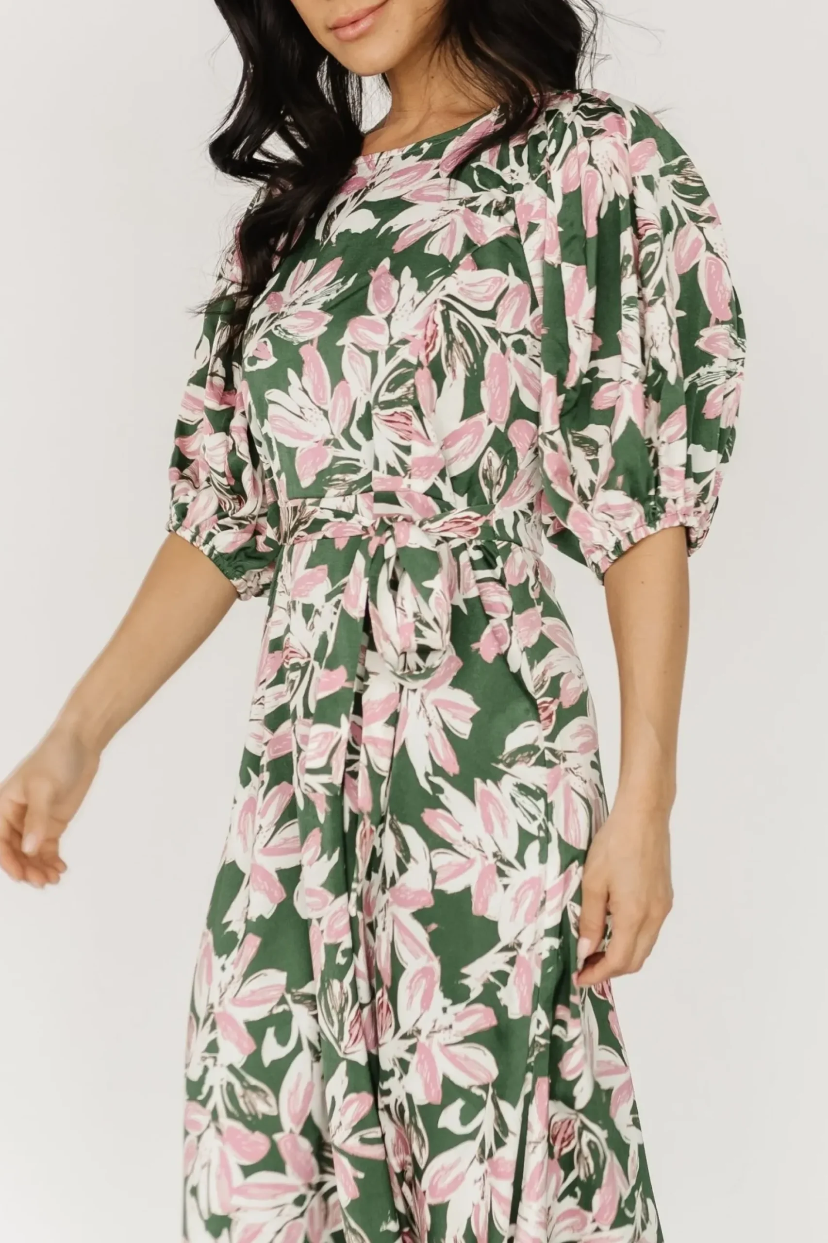Baltic Born midi dresses|Tucson Midi Dress | Green + Pink