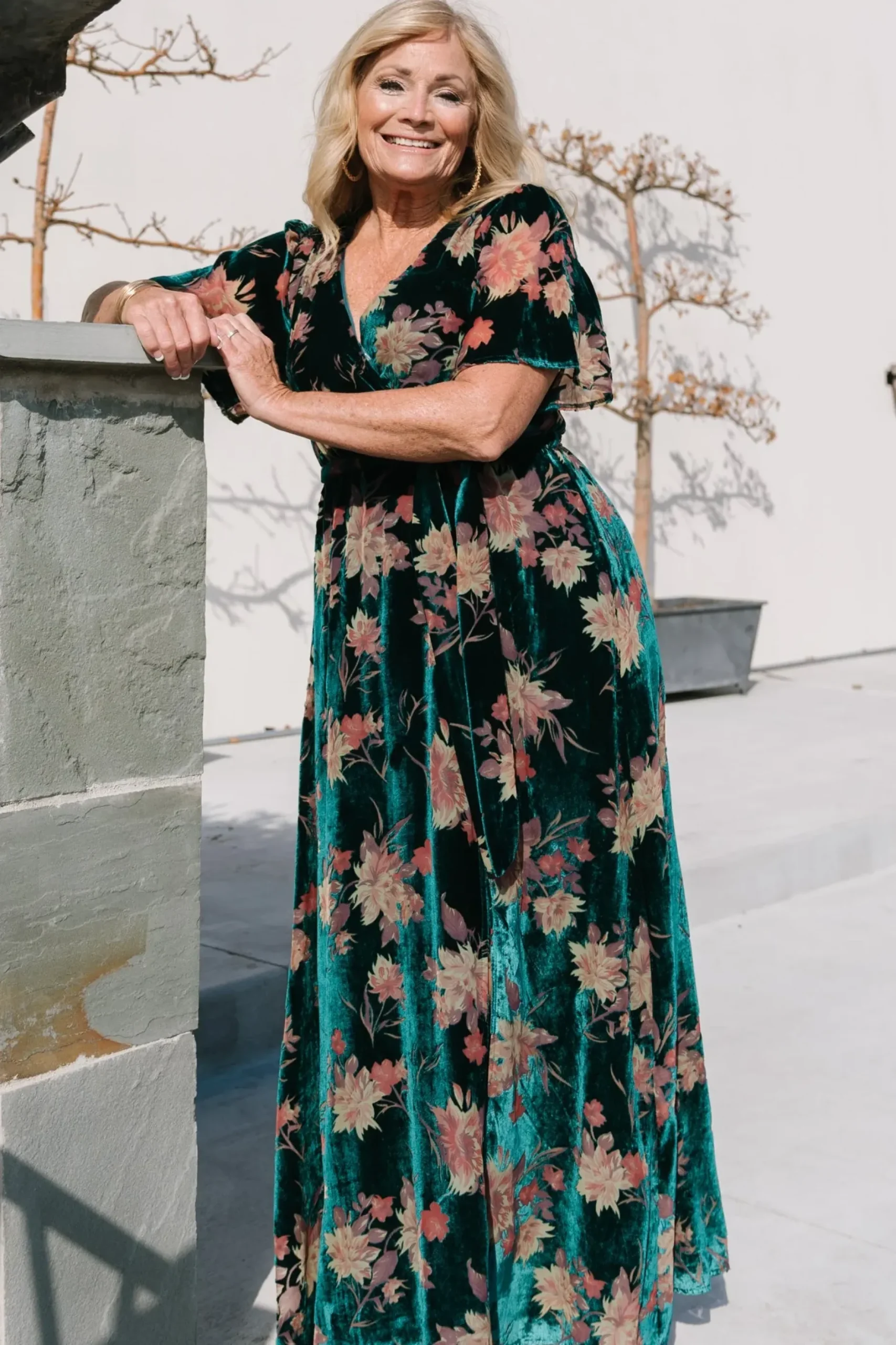 Baltic Born maxi dresses|WEDDING SUITE|Uma Velvet Maxi Dress | Jade Floral