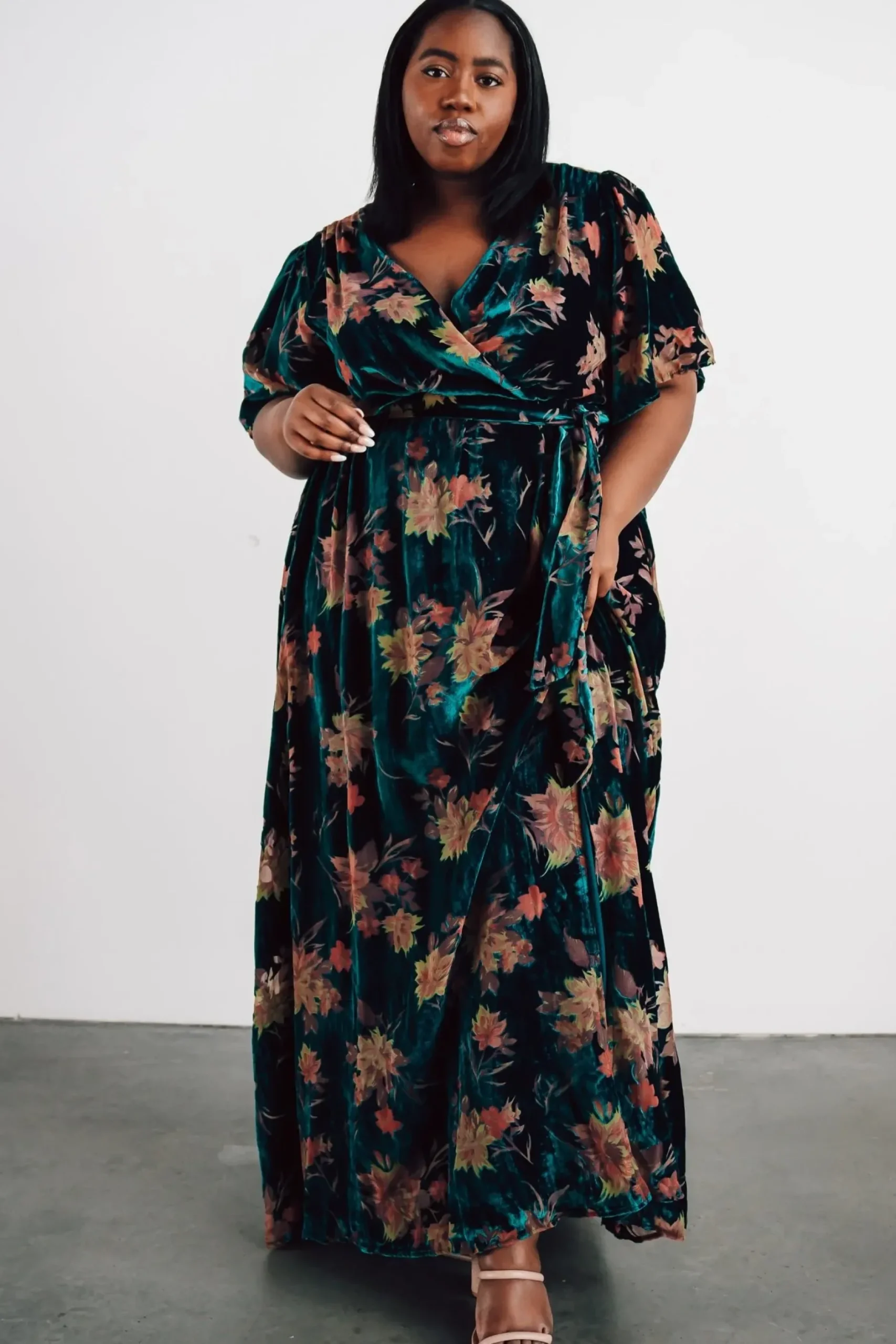 Baltic Born maxi dresses|WEDDING SUITE|Uma Velvet Maxi Dress | Jade Floral