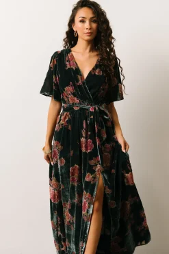 Baltic Born maxi dresses|WEDDING SUITE|Uma Velvet Maxi Dress | Lagoon Floral