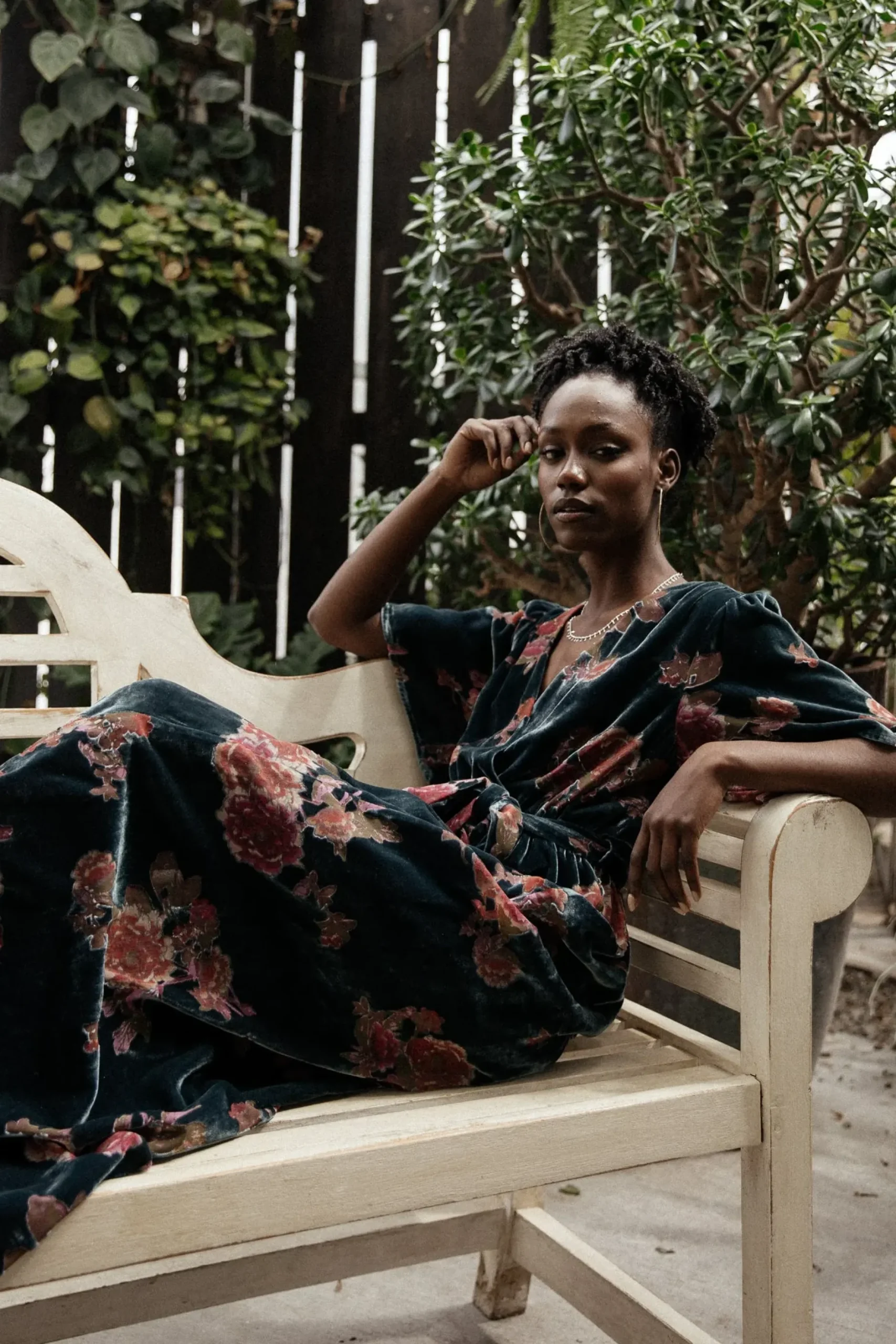 Baltic Born maxi dresses|WEDDING SUITE|Uma Velvet Maxi Dress | Lagoon Floral