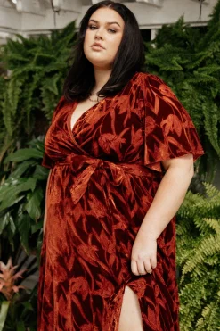 Baltic Born maxi dresses|WEDDING SUITE|Uma Velvet Maxi Dress | Terracotta