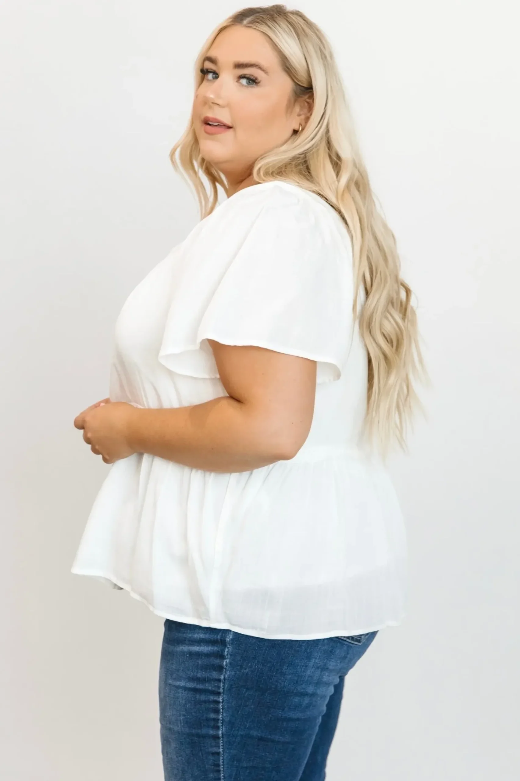 Baltic Born blouses + shirts|EXTENDED SIZING|Unity Button Up Top | Off White