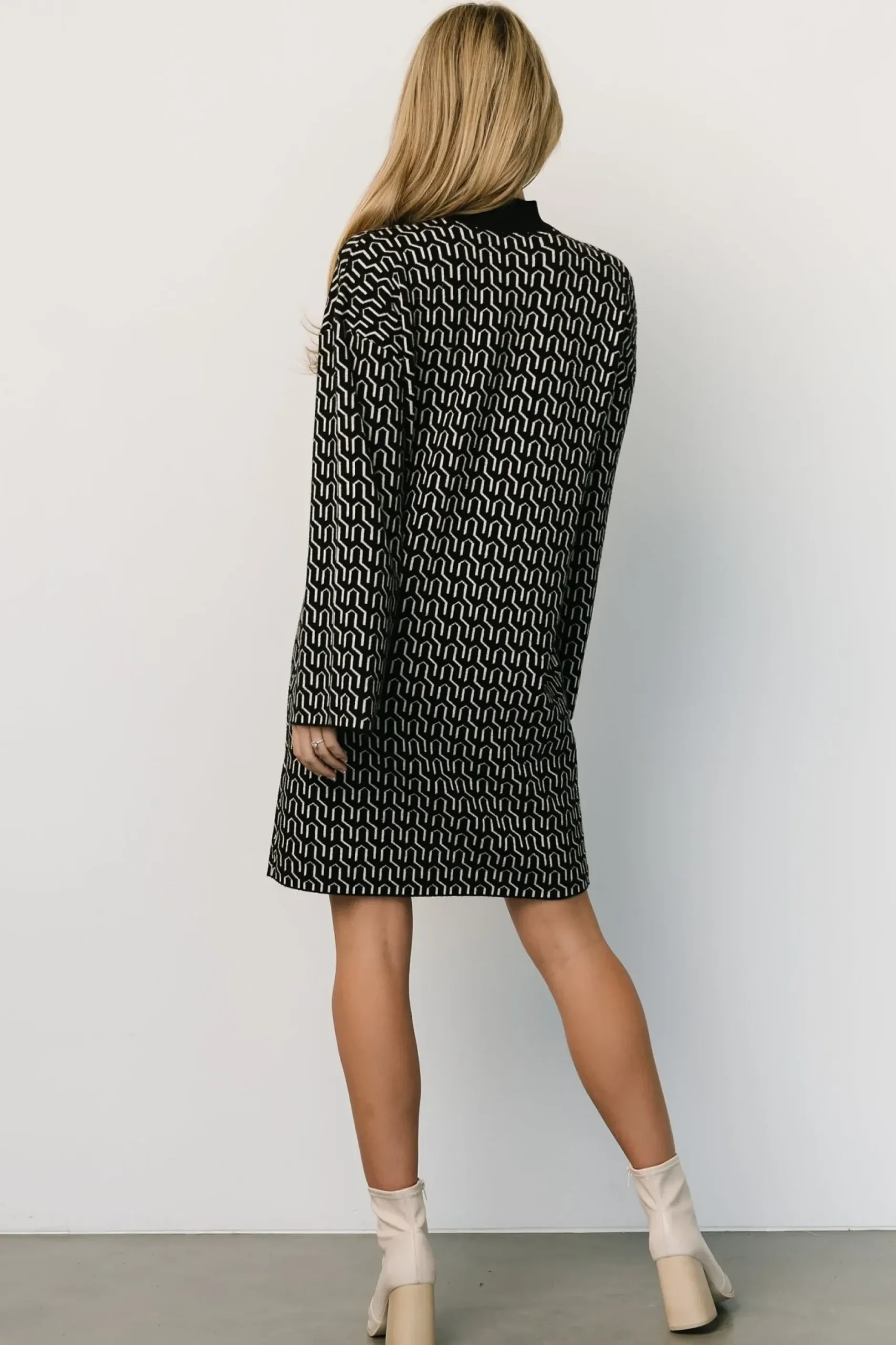 Baltic Born WINTER ESSENTIALS|Webster Sweater Dress | Black Print