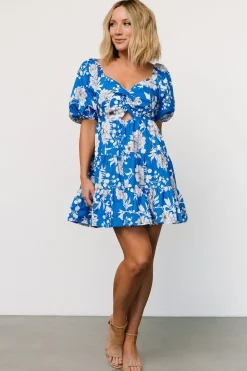 Baltic Born short dresses|Westbrook Mini Dress | Blue Floral