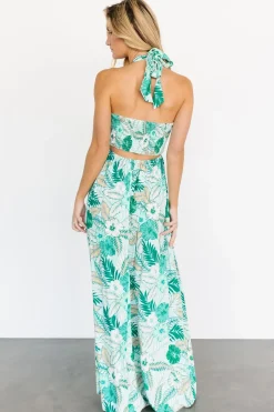 Baltic Born maxi dresses|Wylde Cut Out Maxi Dress | Green Multi