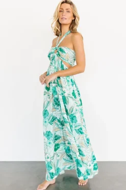 Baltic Born maxi dresses|Wylde Cut Out Maxi Dress | Green Multi