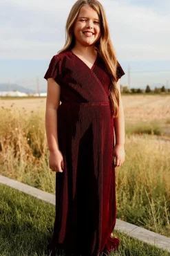Baltic Born flower girl|Youth Athena Pleated Maxi Dress | Mulberry