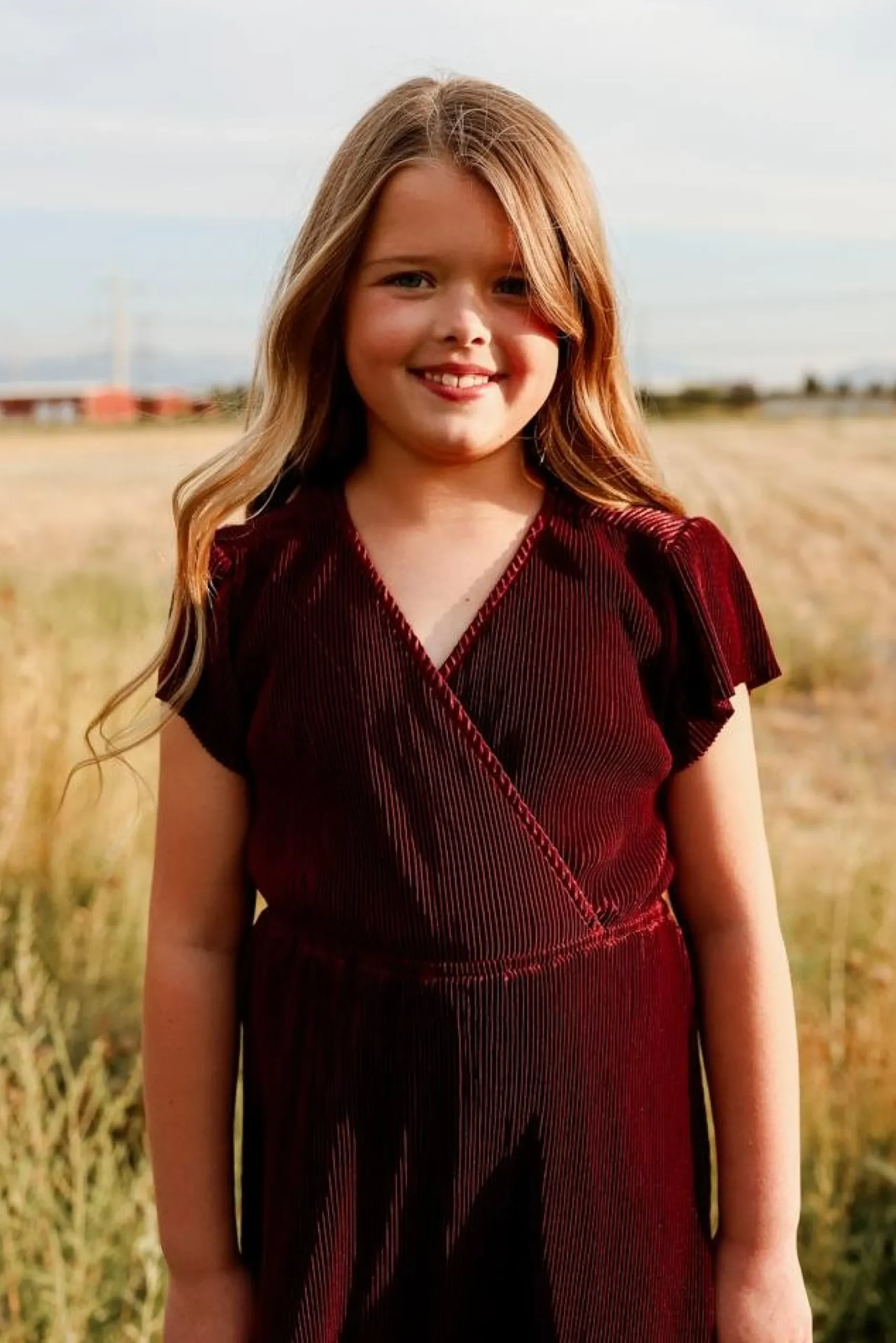 Baltic Born flower girl|Youth Athena Pleated Maxi Dress | Mulberry