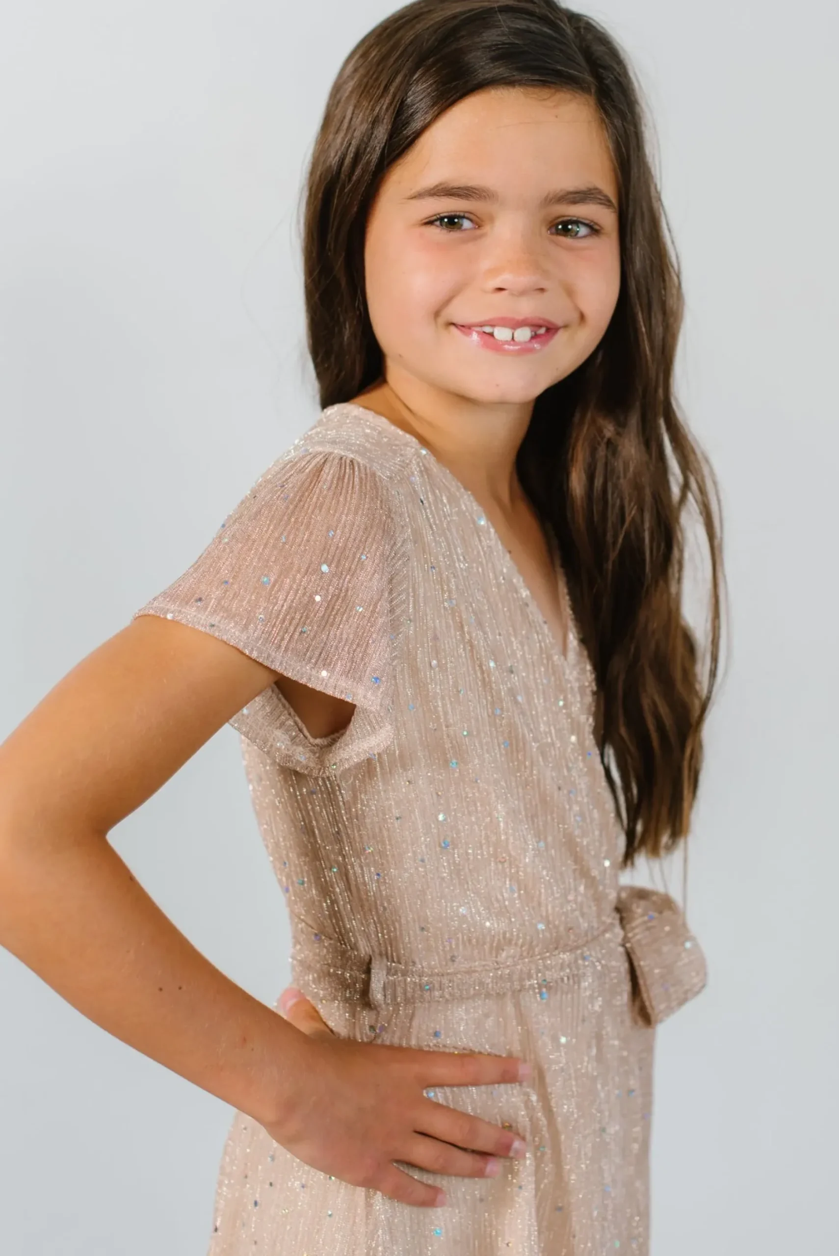 Baltic Born embellished + sequined|Youth Grace Sparkle Gown | Champagne