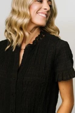 Baltic Born blouses + shirts|Zara Lace Top | Black