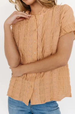 Baltic Born blouses + shirts|Zara Lace Top | Camel