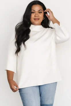 Baltic Born EXTENDED SIZING|Zola Bell Sleeve Sweater | Off White